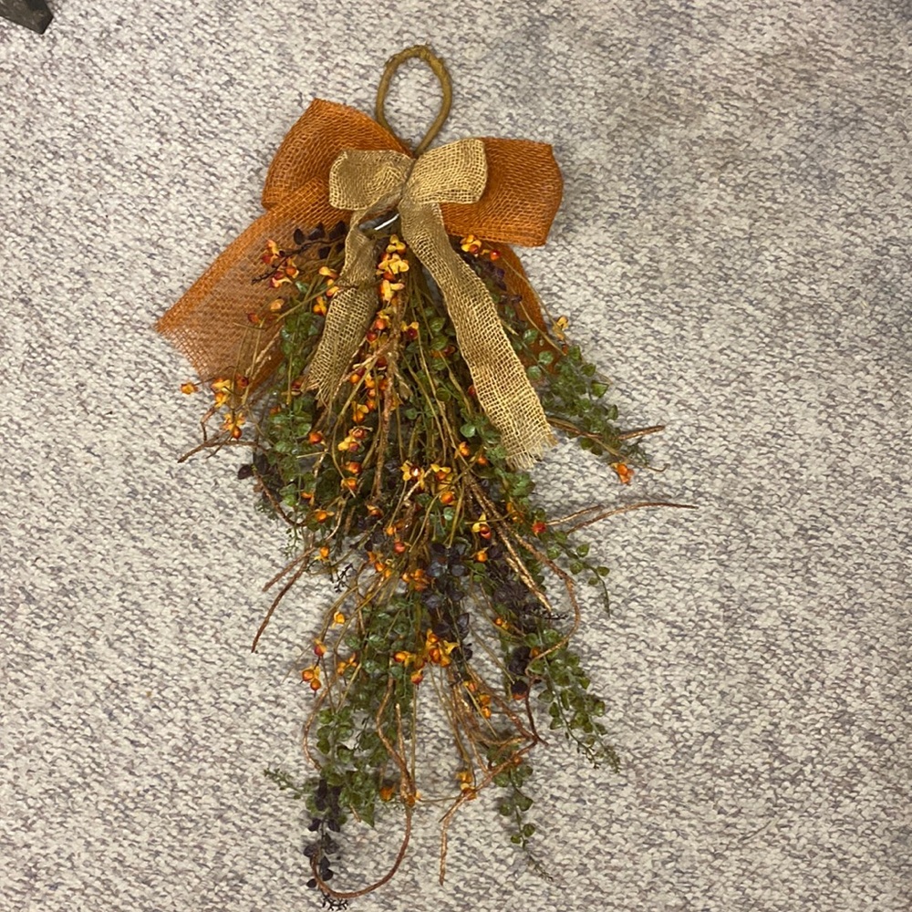Bittersweet Swag with Burlap Bow